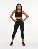 ADAPT Seamless ¾ Leggings / Blackout-Leggings & Bottoms-Womens