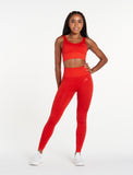 ADAPT Seamless Leggings / Red-Leggings & Bottoms-Womens
