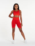 ADAPT Seamless Shorts / Red-Shorts-Womens