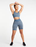 ADAPT Seamless Shorts / Slate Blue-Shorts-Womens
