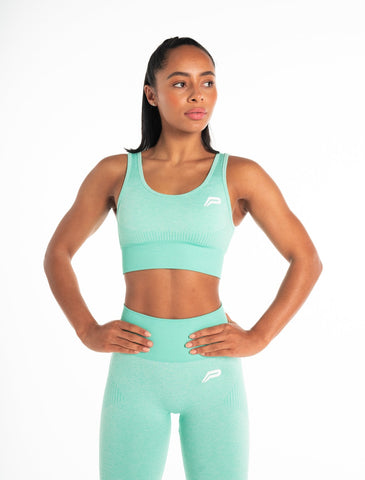 ADAPT Seamless Sports Bra / Aqua Teal-Sports Bras-Womens