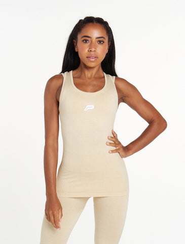 ADAPT Seamless Vest / Marl Beige-Vests-Womens