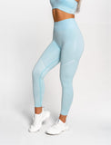 Afterglow Seamless Leggings / Sky Blue-Leggings & Bottoms-Womens