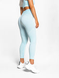 Afterglow Seamless Leggings / Sky Blue-Leggings & Bottoms-Womens
