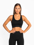Afterglow Seamless Sports Bra / Blackout-Sports Bras-Womens