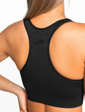Afterglow Seamless Sports Bra / Blackout-Sports Bras-Womens