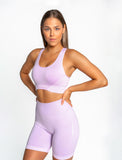 Afterglow Seamless Sports Bra / Lilac Mist-Sports Bras-Womens