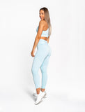 Afterglow Seamless Sports Bra / Sky Blue-Sports Bras-Womens