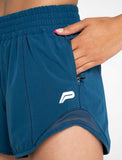 Breeze Run Shorts / Blue-Shorts-Womens