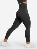 Womens-Core Seamless Leggings / Black Marl