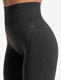 Womens-Core Seamless Leggings / Black Marl