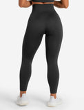 Womens-Core Seamless Leggings / Black Marl