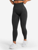 Womens-Core Seamless Leggings / Black Marl