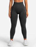 Womens-Core Seamless Leggings / Black Marl
