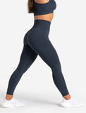 Womens-Core Seamless Leggings / Navy Marl