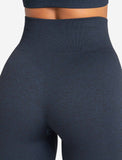 Womens-Core Seamless Leggings / Navy Marl