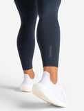 Womens-Core Seamless Leggings / Navy Marl