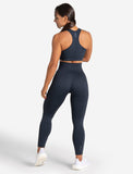 Womens-Core Seamless Leggings / Navy Marl