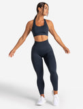Womens-Core Seamless Leggings / Navy Marl