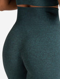 Womens-Core Seamless Leggings / Teal Marl