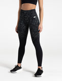 Cosmic Seamless Leggings / Black Ombre-Leggings & Bottoms-Womens