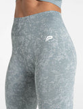 Cosmic Seamless Leggings / Teal Ombre-Leggings & Bottoms-Womens