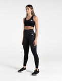 Cosmic Seamless Sports Bra / Black Ombre-Sports Bras-Womens