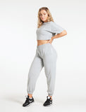 Ease Joggers / Grey Marl-Joggers & Bottoms-Womens