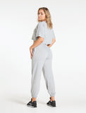 Ease Joggers / Grey Marl-Joggers & Bottoms-Womens
