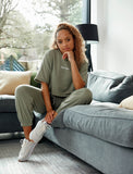 Ease Joggers / Olive-Joggers & Bottoms-Womens