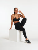 Lounge Seamless Leggings / Black-Leggings & Bottoms-Womens