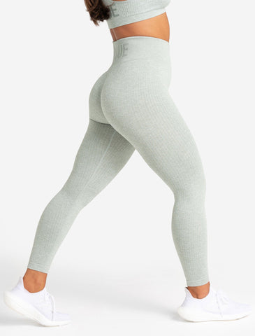 Womens-Lounge Seamless Leggings / Sage Green
