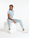 Lounge Seamless Leggings / Sky Blue-Leggings & Bottoms-Womens