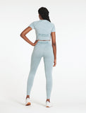 Lounge Seamless Leggings / Sky Blue-Leggings & Bottoms-Womens