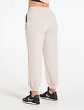 Oversized Fleece Joggers / Stone-Joggers & Bottoms-Womens