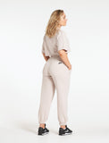 Oversized Fleece Joggers / Stone-Joggers & Bottoms-Womens