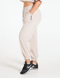 Oversized Fleece Joggers / Stone-Joggers & Bottoms-Womens
