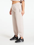 Oversized Fleece Joggers / Stone-Joggers & Bottoms-Womens