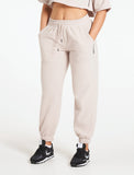 Oversized Fleece Joggers / Stone-Joggers & Bottoms-Womens