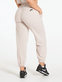 Oversized Fleece Joggers / Stone-Joggers & Bottoms-Womens