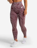 Womens-Sustainable Seamless Leggings / Burgundy