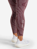 Womens-Sustainable Seamless Leggings / Burgundy