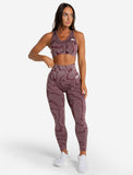 Womens-Sustainable Seamless Leggings / Burgundy