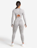 Womens-Sustainable Seamless Leggings / Cloud Grey
