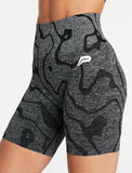 Sustainable Seamless Shorts / Black-Shorts-Womens
