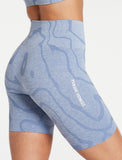 Sustainable Seamless Shorts / Blue-Shorts-Womens