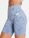 Sustainable Seamless Shorts / Blue-Shorts-Womens