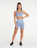 Sustainable Seamless Shorts / Blue-Shorts-Womens