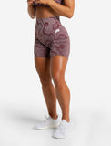 Womens-Sustainable Seamless Shorts / Burgundy