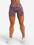 Womens-Sustainable Seamless Shorts / Burgundy